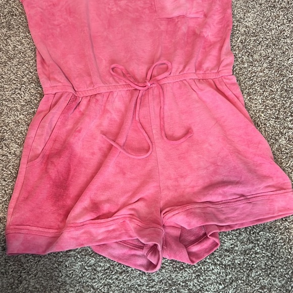 Pink Lily Let's Make Our Escape Pink Tie Dye Romper - Picture 7 of 8